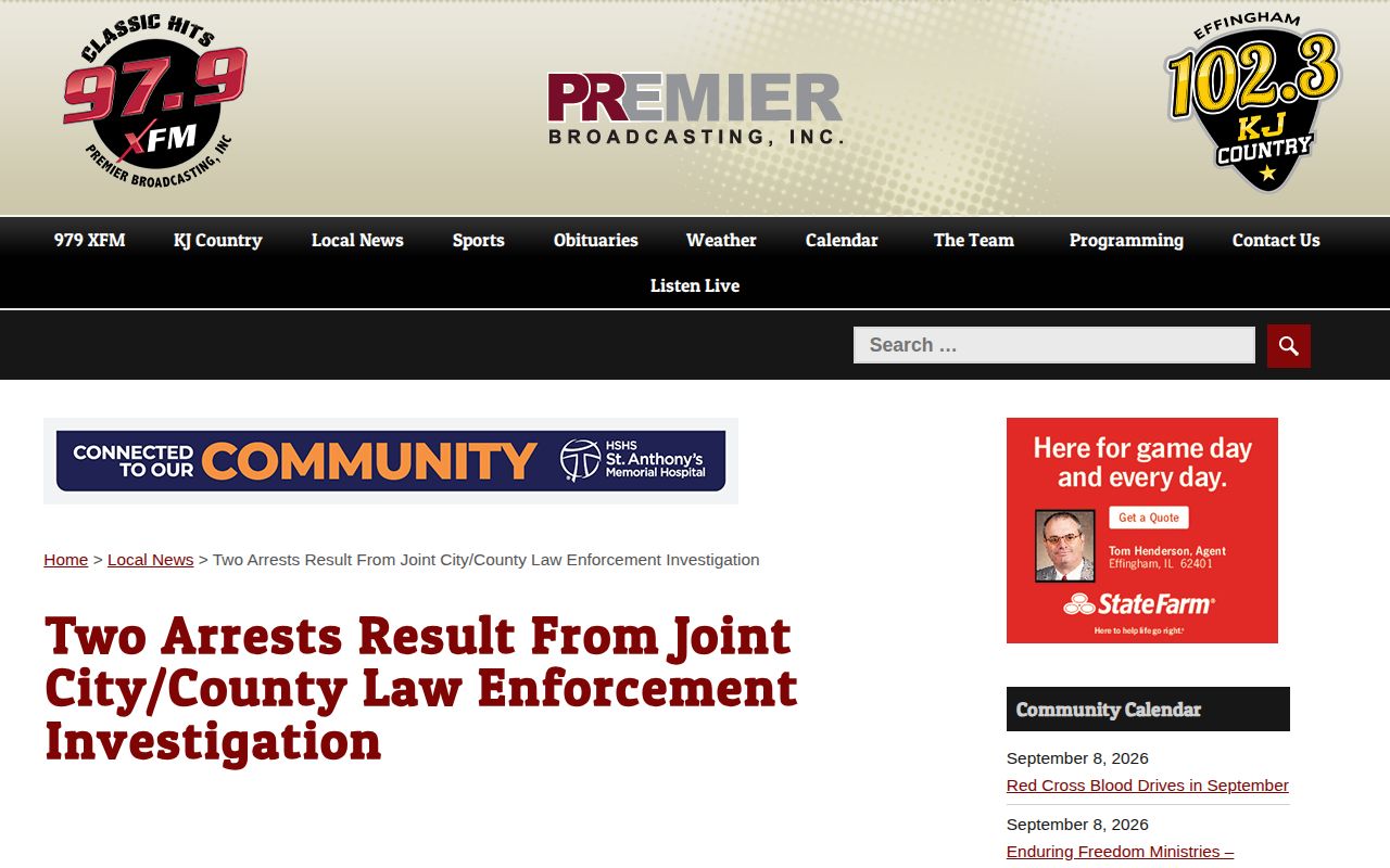 The X Radio report about a joint Effingham city and county investigation
